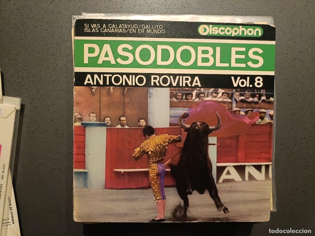 Discos de vinilo: Pasodobles - Antonio Rovira, vol. 8 - EP. sello Discophon 1964