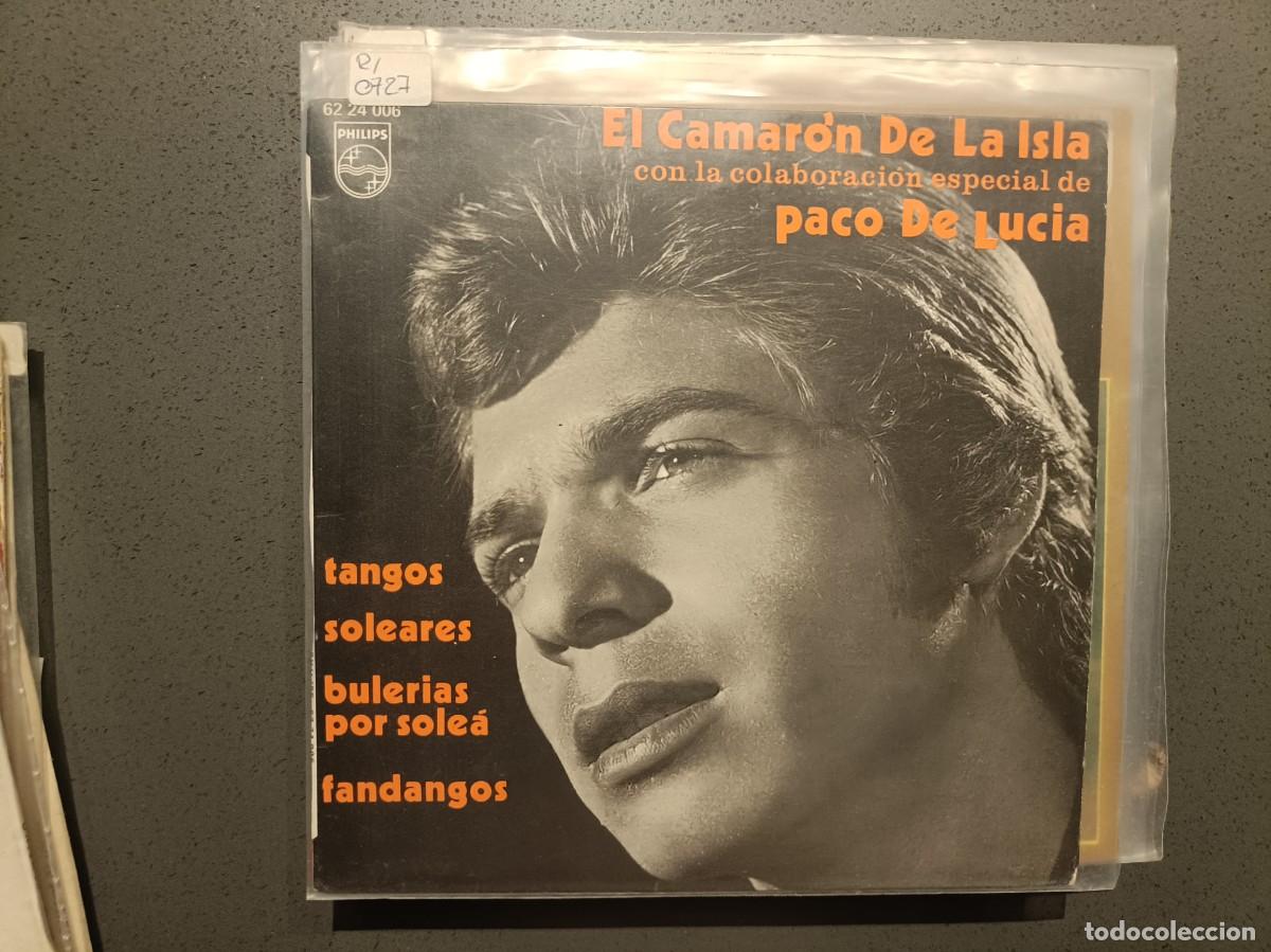 Discos de vinil: El Camar&oacute;n de la Isla, con Paco de Luc&iacute;a - Tangos, Soleares, Fandangos, ... - EP. sello Philips 1970