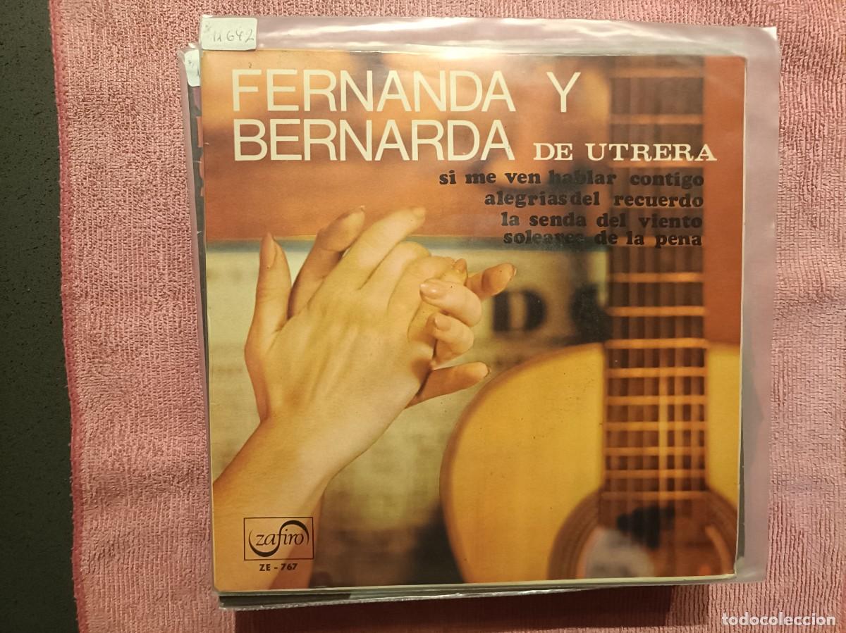 Discos de vinilo: Fernanda y Bernarda de Utrera - Alegr&iacute;as del recuerdo, Solares de la pena, ... - EP. Zafiro 1967