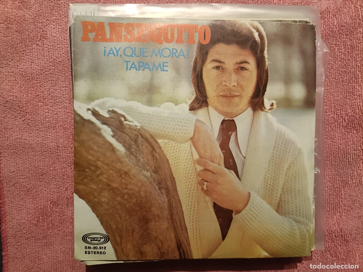 Discos de vinilo: Pansequito - &iexcl;Ay, que mora! / T&aacute;pame - Single sello MoviePlay 1974