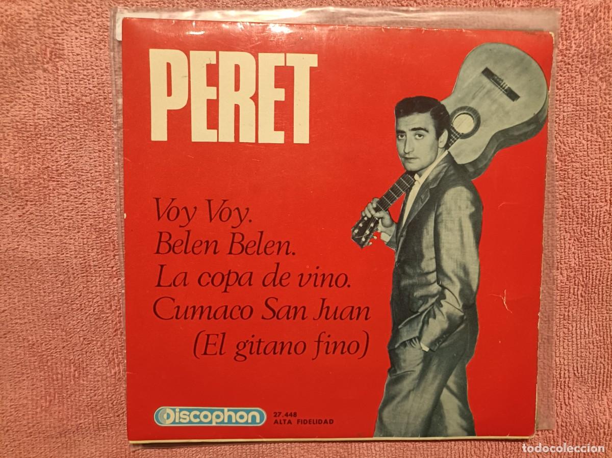 Discos de vinilo: Peret - Voy voy, Bel&eacute;n Bel&eacute;n, La copa de vino, ... - EP. sello Discophon 1965