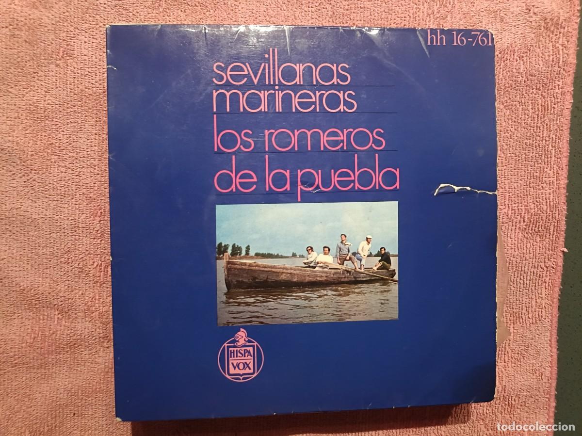 Discos de vinilo: Los Romeros de la Puebla - Sevillanas Marineras - EP. sello Hispavox 1971