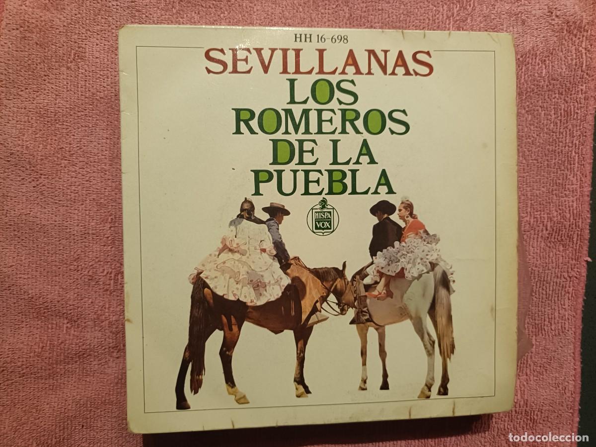 Discos de vinilo: Los Romeros de la Puebla - Sevillanas - EP. sello Hispavox 1966