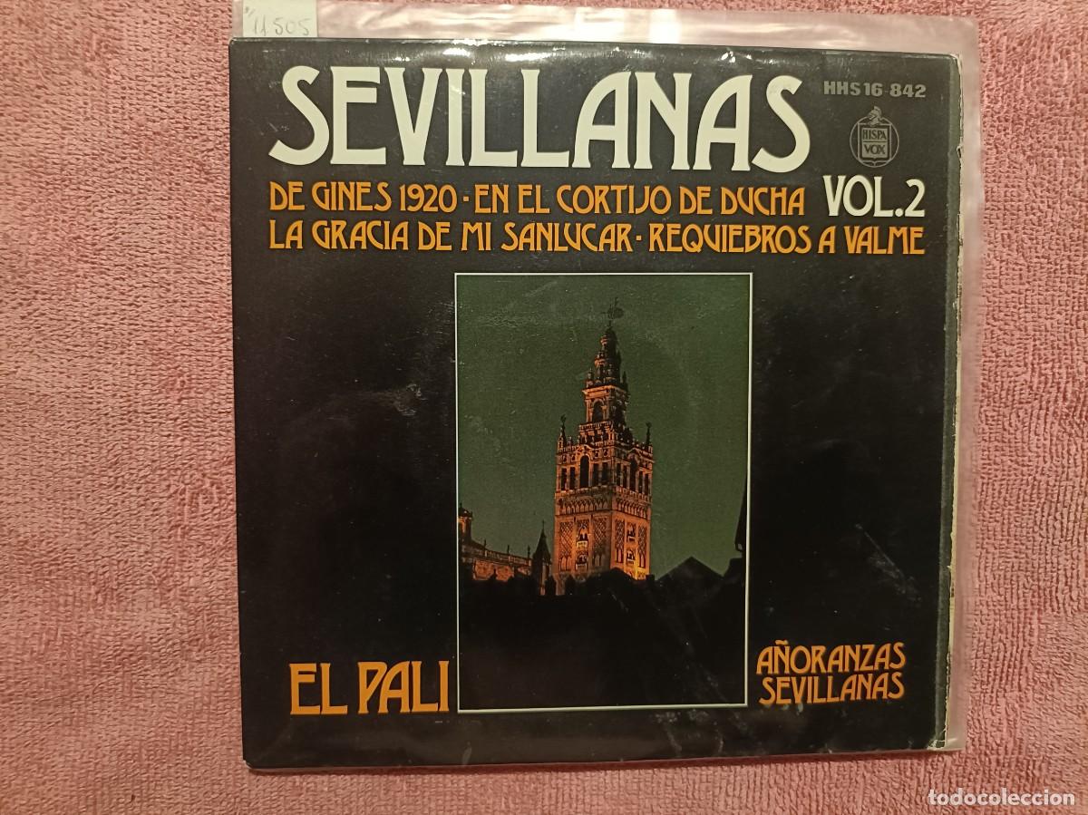 Discos de vinilo: El Pali - Sevillanas, vol. 2 - EP. sello Hispavox 1974