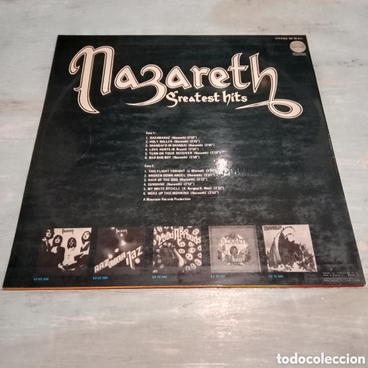 Discos de vinilo: NAZARETH - GREATEST HITS - LP - Foto 2
