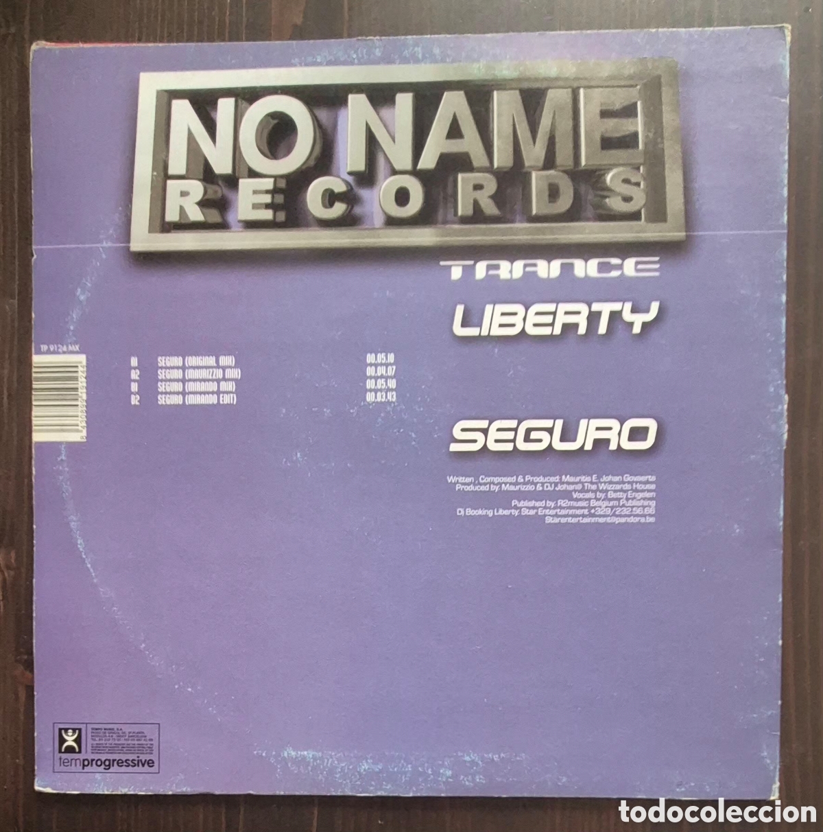 Discos de vinilo: MAXI - LIBERTY - SEGURO - 2001 ESPA&Ntilde;A - Foto 2