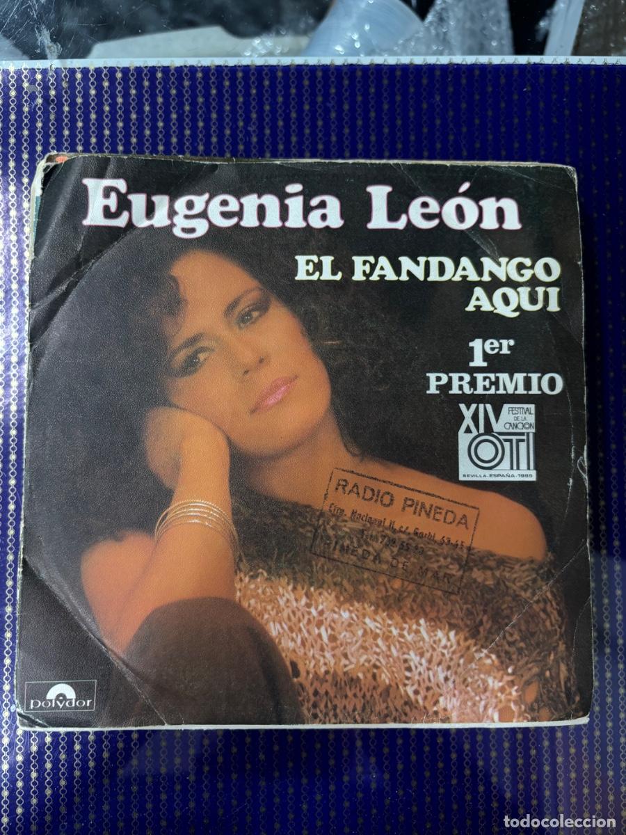 Discos de vinilo: Eugenia Le&oacute;n &ndash; El Fandango Aqu&iacute; (1er Premio XVI Festival De La Canci&oacute;n OTI)