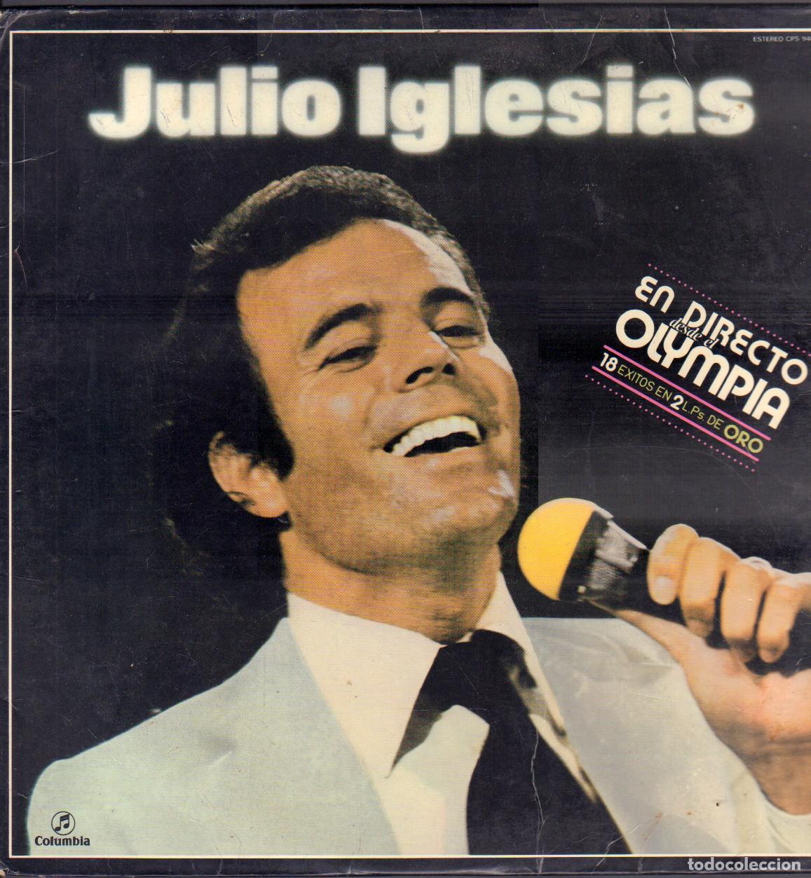 Discos de vinilo: JULIO IGLESIAS - EN DIRECTO DESDE EL &rdquo;OLYMPIA&rdquo; / DICEN, EL AMOR, ABRAZAME.../ 2 LP'S 1976 RF-26329