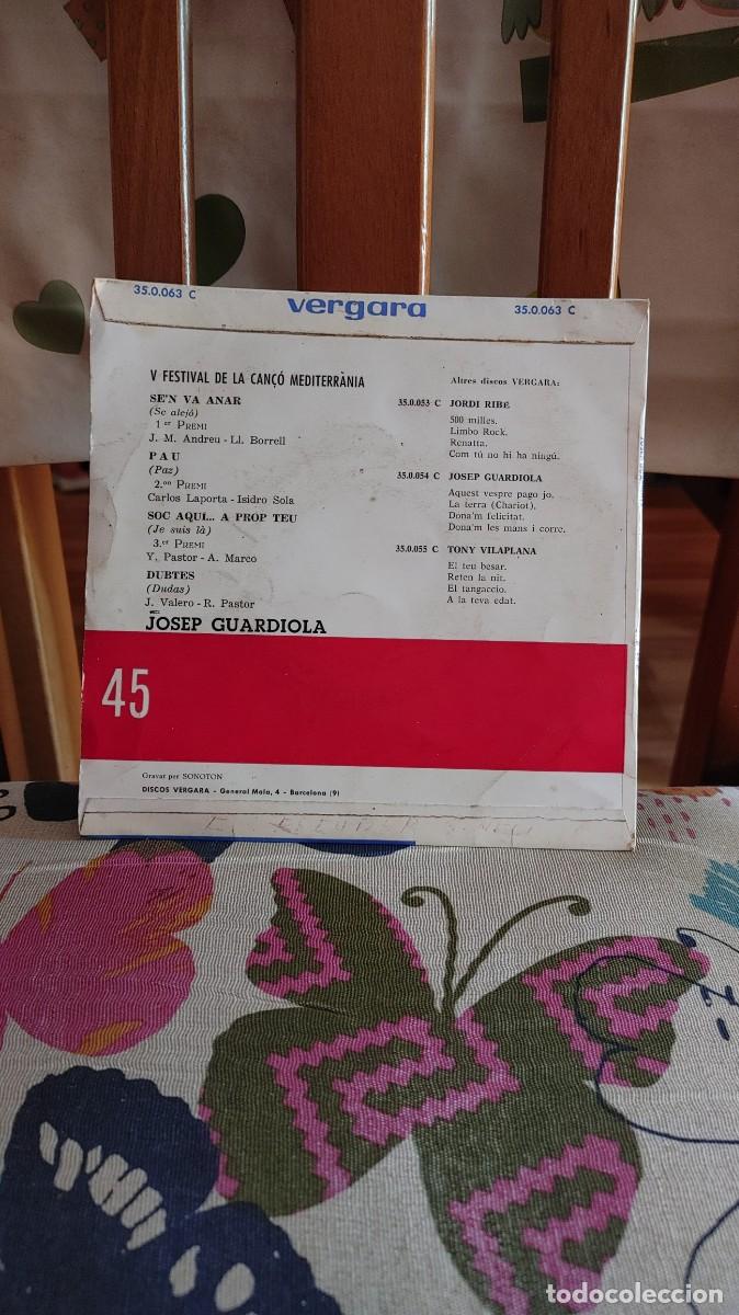 Discos de vinilo: JOSEP GUARDIOLA-EP SEN VA ANAR +3 - Foto 2