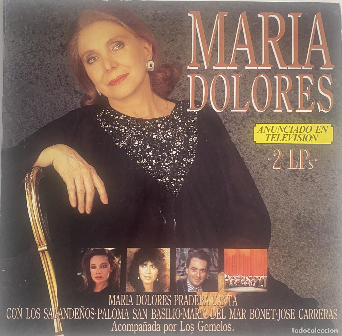 Vinyl-Schallplatten: LOTE MARIA DOLORES PRADERA - 4 DISCOS - ACOMPA&Ntilde;ADA POR LOS GEMELOS - TITULOS EN FOTOS