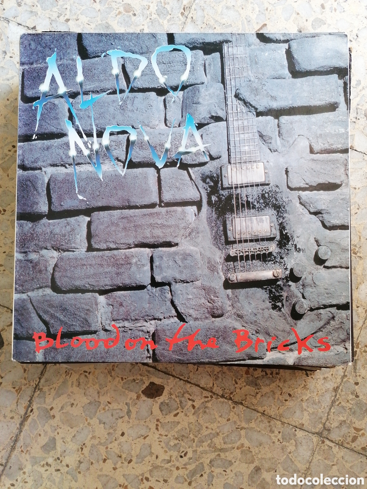 Discos de vinilo: LP ALDO NOVA BLOOD ON THE BRICKS 1991 EU - Foto 1