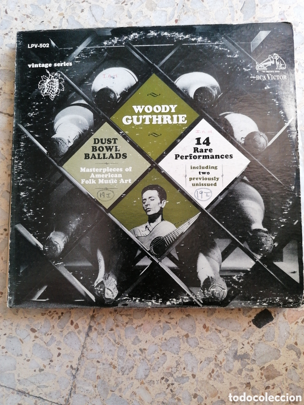 Discos de vinil: LP WOODY GUTHRIE DUST BOWL BALLADS 1964 USA