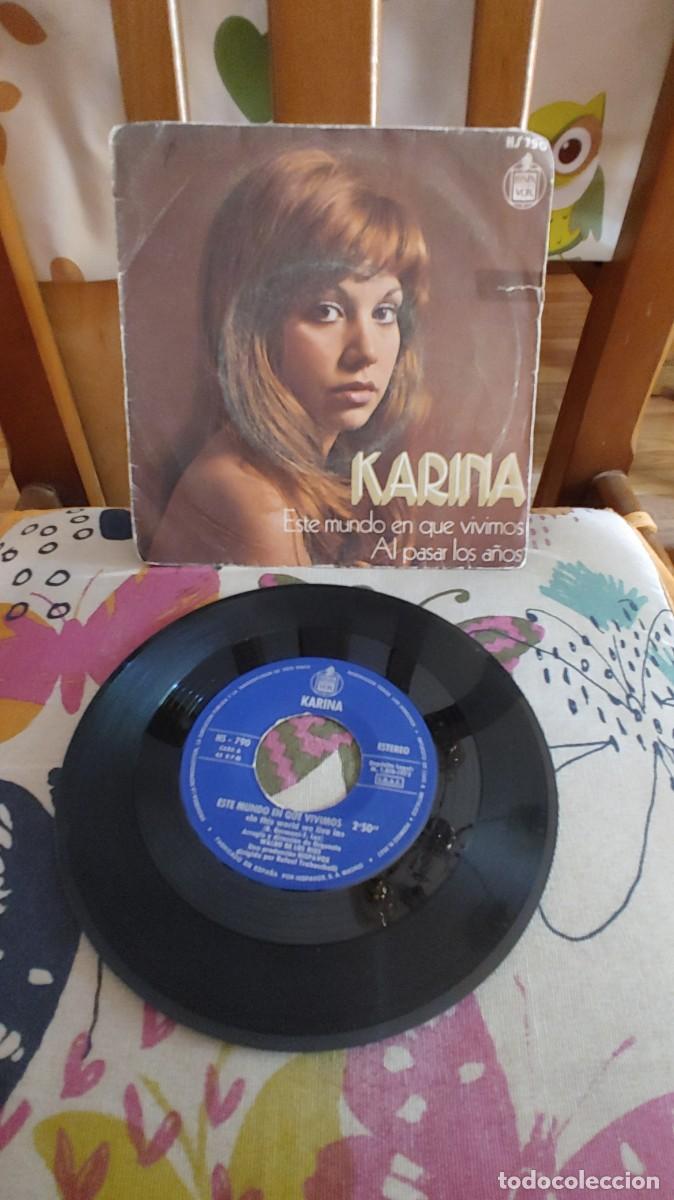 Discos de vinilo: KARINA-SINGLE ESTE MUNDO EN QUE VIVIMOS