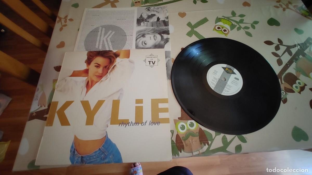 Discos de vinilo: KYLIE MINOGUE-LP RHYTM OF LOVE-ENCARTE LETRAS