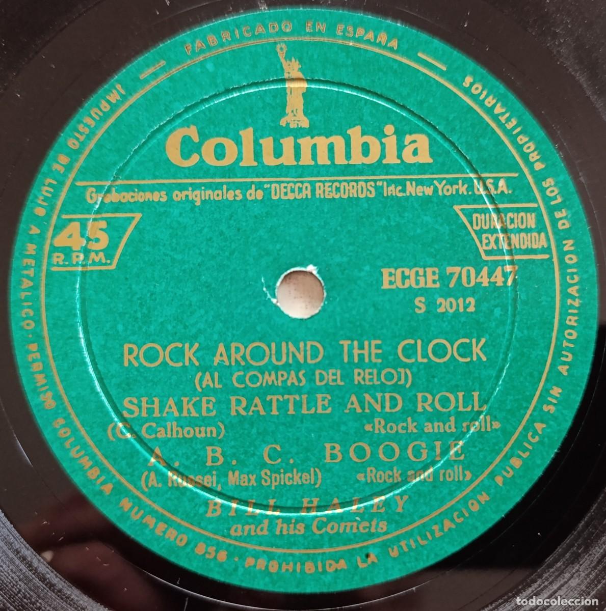 Discos de vinilo: BILL HALEY AND HIS COMETS -ROCK AROUND THE CLOCK EP - Foto 3