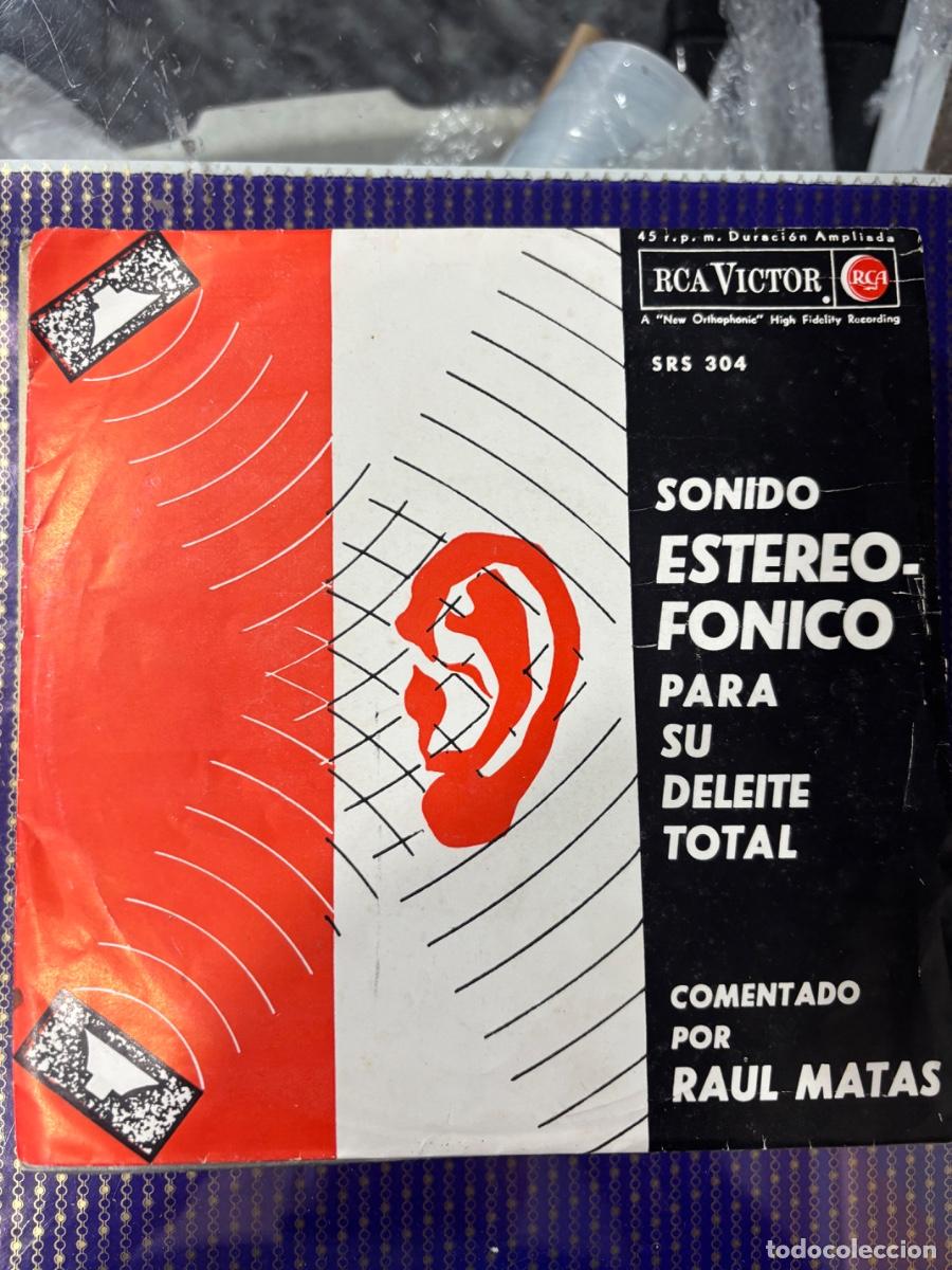 Discos de vinilo: DEMOSTRACION DEL SONIDO ESTEREOFONICO// NARRADOR RAUL MATAS