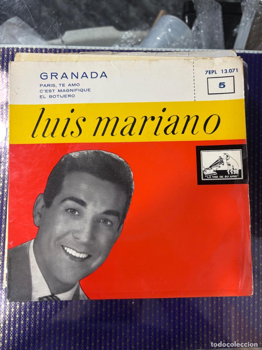 Discos de vinilo: LUIS MARIANO paris te amo/ c'est magnifique/ granada/ el botijero