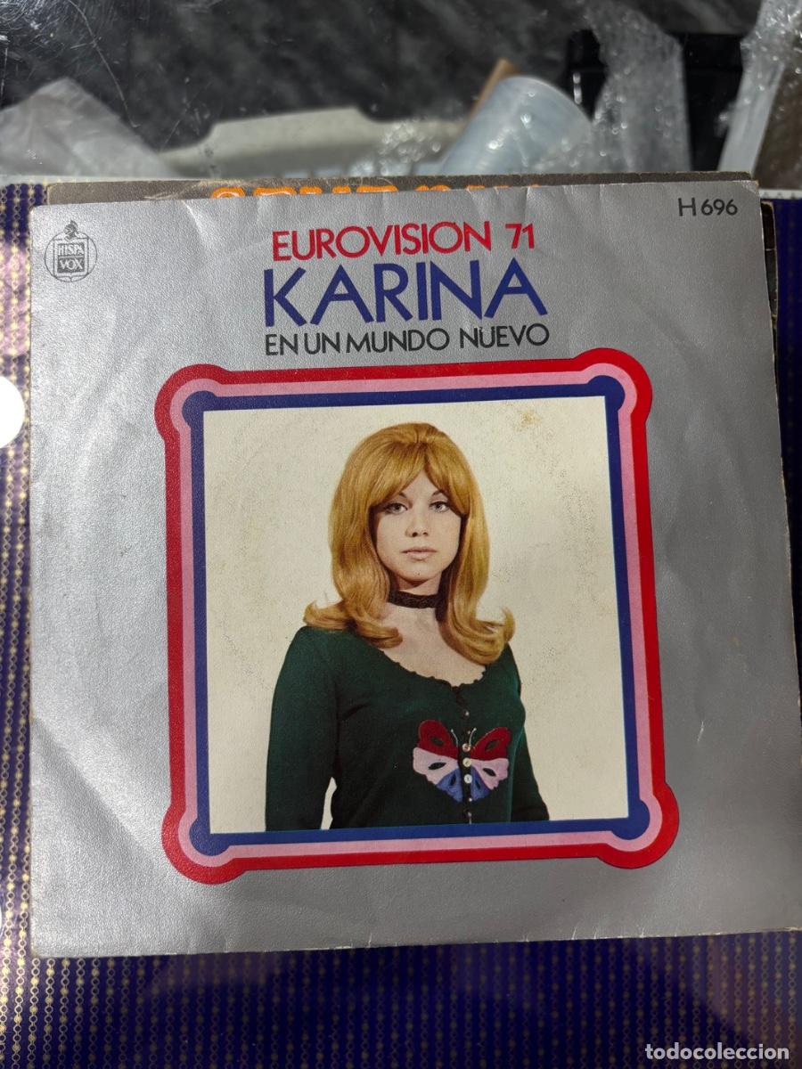Discos de vinilo: Karina - eurovisi&oacute;n 71 / En un mundo nuevo -