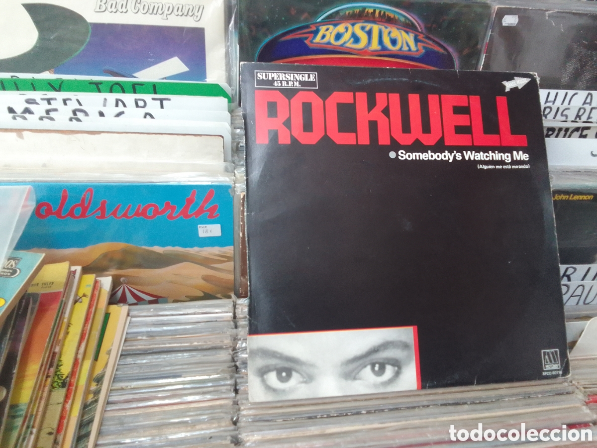 Discos de vinilo: Somebody,s watching me, Rockwell, Michael Jackson - Foto 1