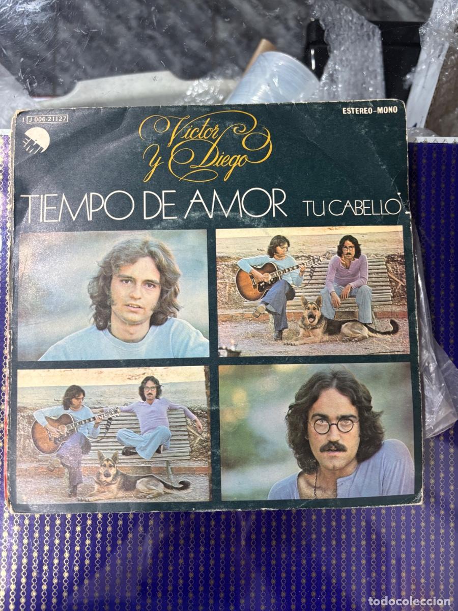 Discos de vinilo: V&iacute;ctor y Diego - Tiempo de amor