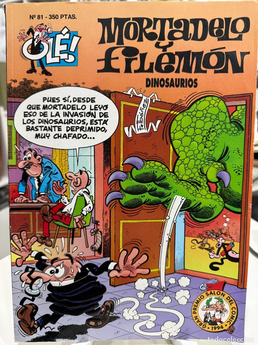 Discos de vinilo: Mortadelo y Filem&oacute;n: Dinosaurios - Ol&eacute;! n&ordm; 81 - 1.&ordf; edici&oacute;n (1994)