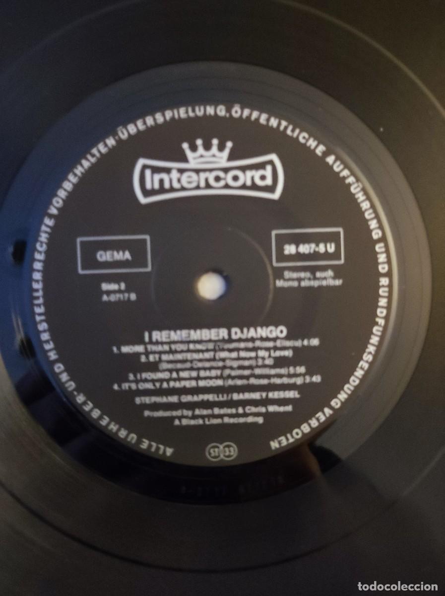 Discos de vinilo: Vinilo LP &rdquo;I Remember Django&rdquo; Stephane Grappelli &ndash; Jazz Manouche (Intercord, 1971) - Foto 4