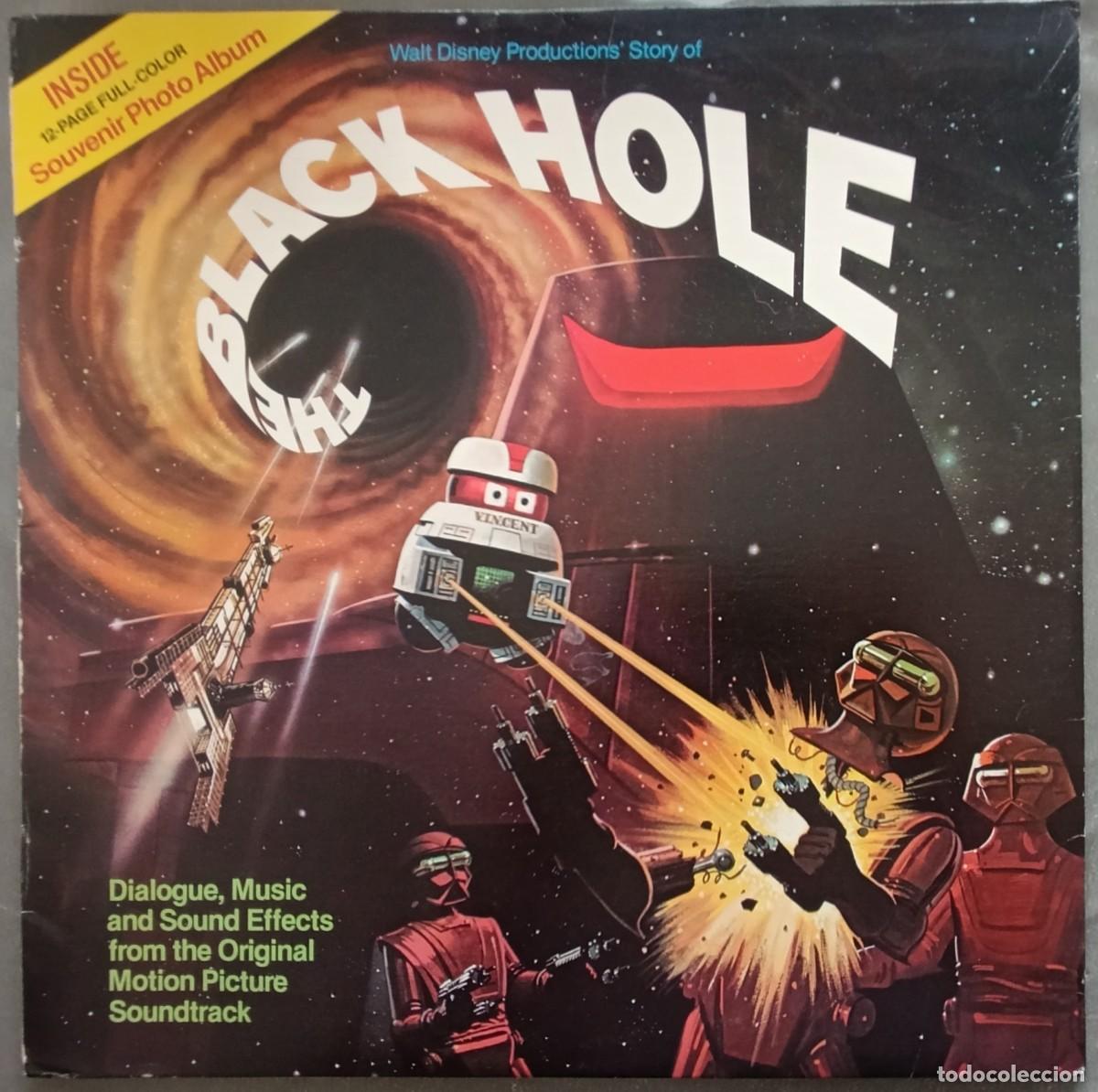 Discos de vinilo: THE BLACK HOLE -SOUNDTRACK LP 1979 DISNEY CON LIBRETO DE 12 PAGINAS A COLOR SCI FI