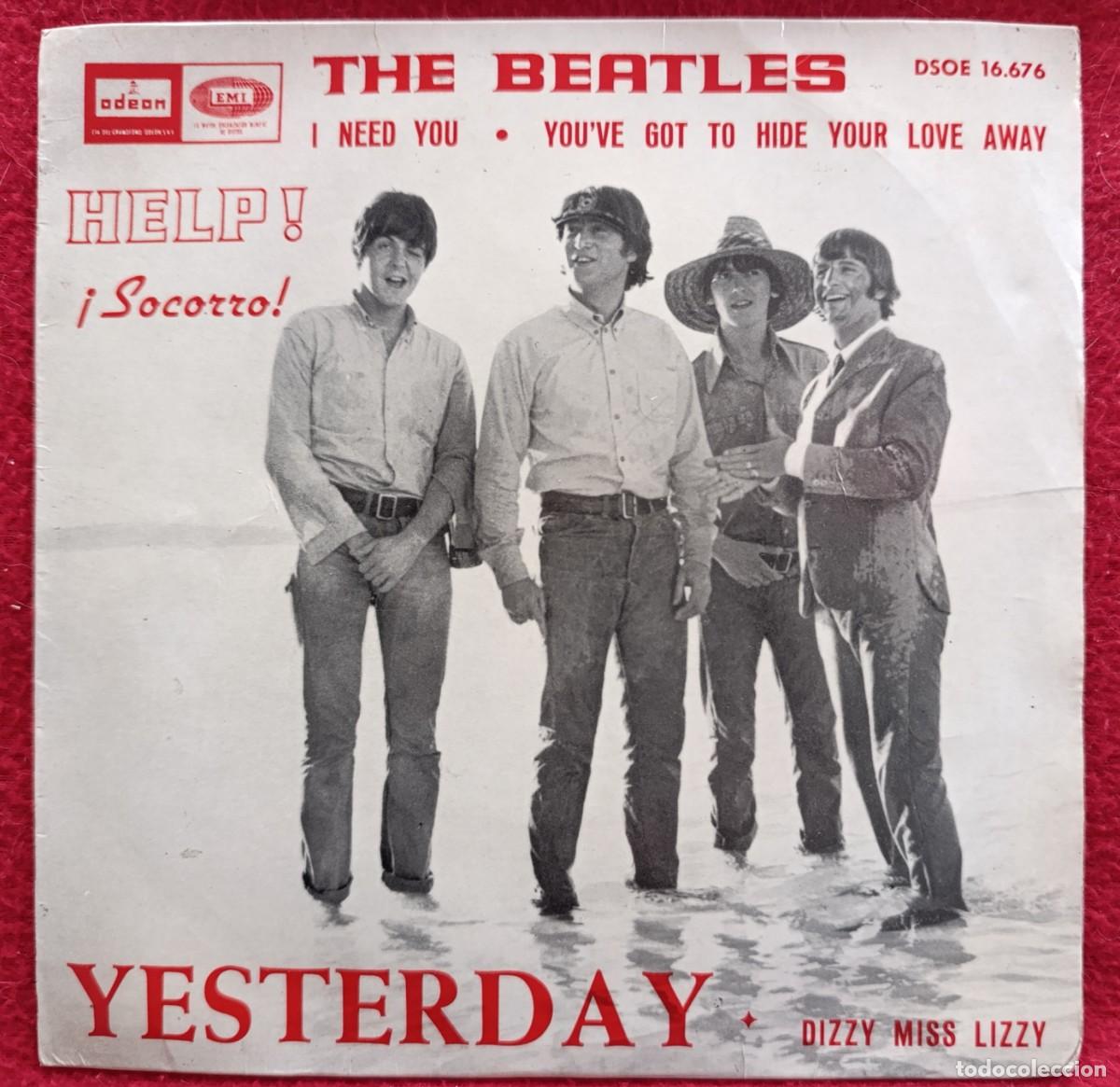 Discos de vinilo: THE BEATLES &ndash; YESTERDAY 7&rdquo; EP 1965 PORTADA UNICA ESPA&Ntilde;OLA