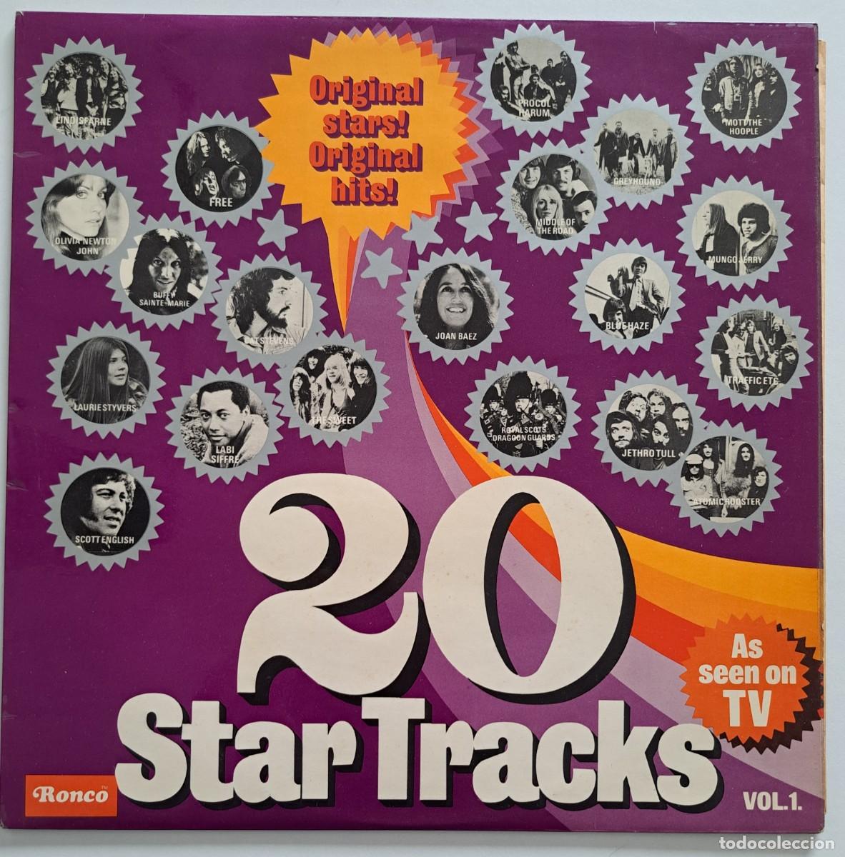 Discos de vinilo: 20 STAR TRACKS (VOL 1) - VARIOUS - Ronco &ndash; PP 2001 - UK 1972