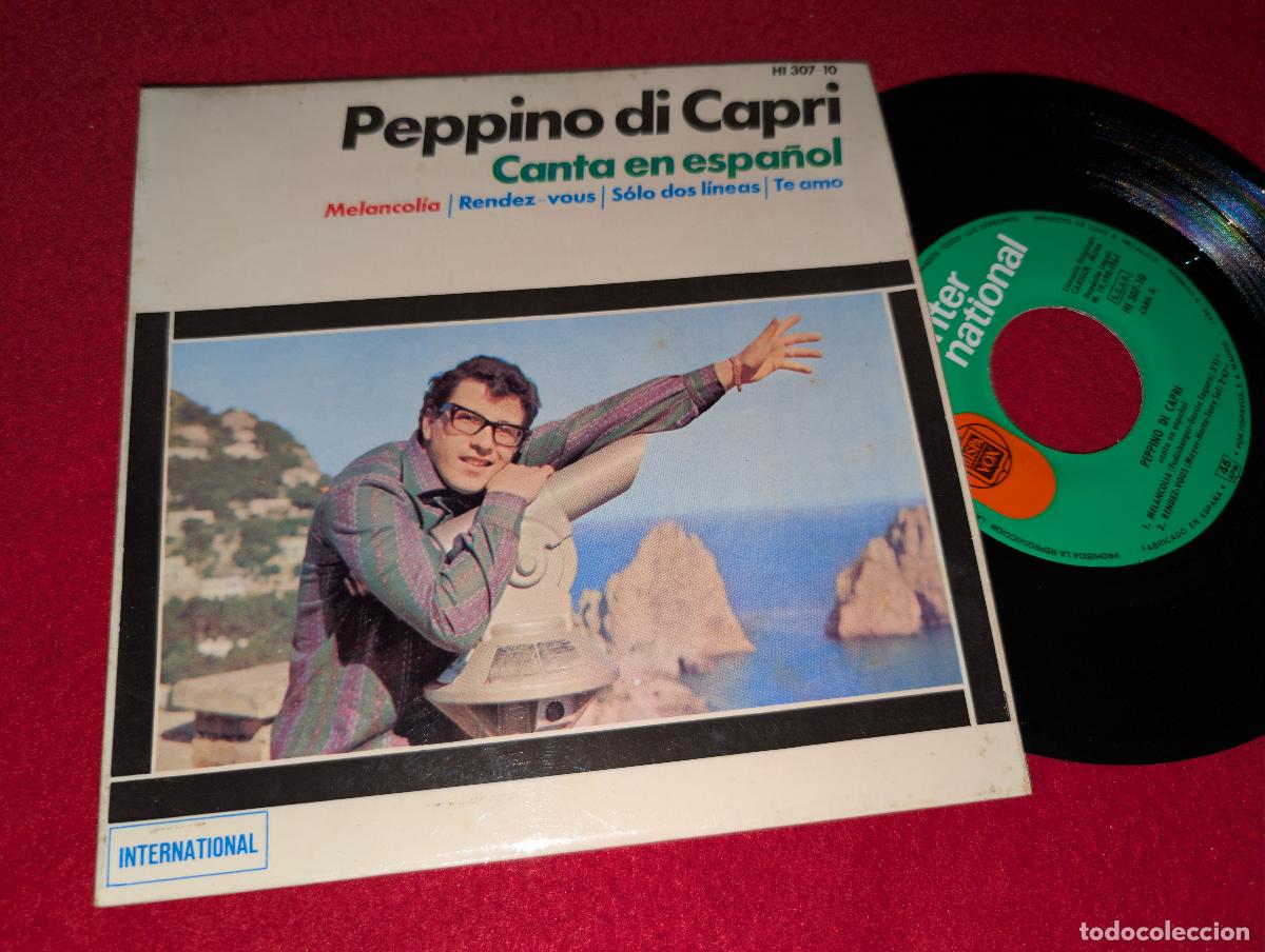 Discos de vinilo: PEPPINO DI CAPRI Melancolia/Rendez vous/Te amo +1 EP 7'' 1964 SPAIN sung SPANISH