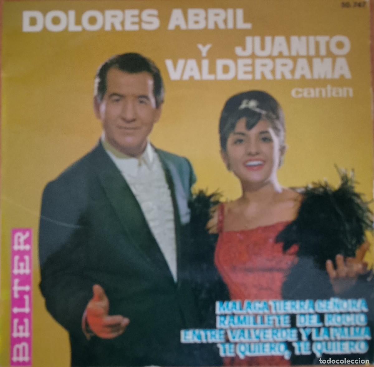 Discos de vinilo: Dolores Abril y Juanito Valderrama, cantan. Vinilo EP.