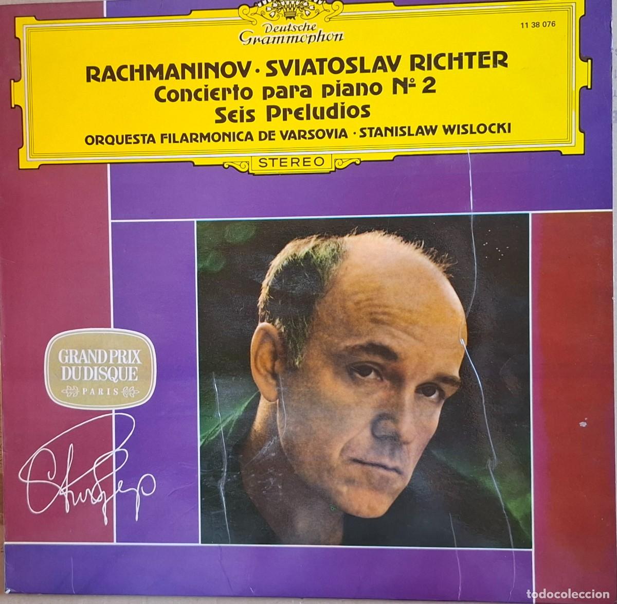 Discos de vinil: DISCO VINILO LP. RACHMANINOV.-SVIATOSLAV RICHTER. CONCIERTO PARA PIANO Y ORQUESTA N&Uacute;M 2
