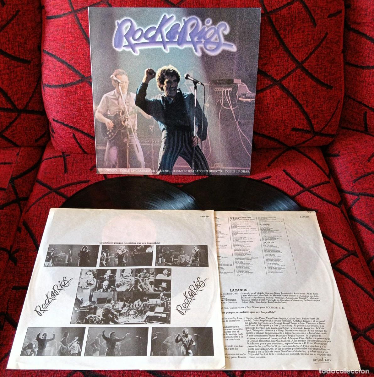 Discos de vinilo: MIGUEL RIOS ** Rock & Rios ** DOBLE VINILO LP ORIGINAL 1982 CON ENCARTES