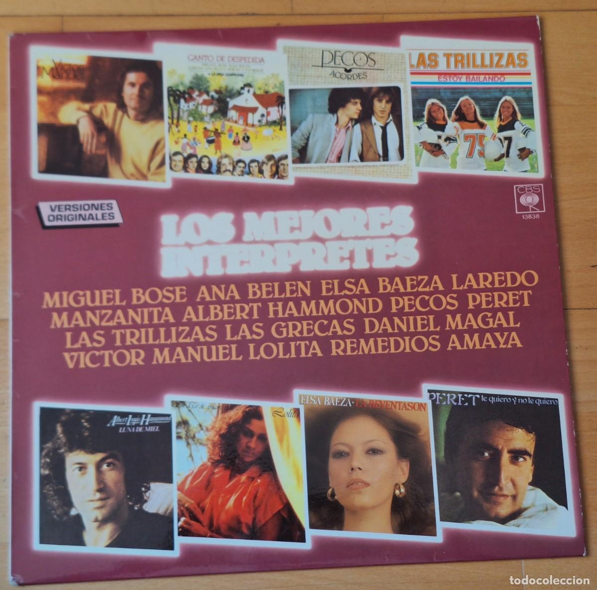 Discos de vinilo: LOS MEJORES INTERPRETES - VERSIONES ORIGINALES - DISCO VINILO LP - C.B.S. A&Ntilde;O 1979 - PERFECTO ESTADO