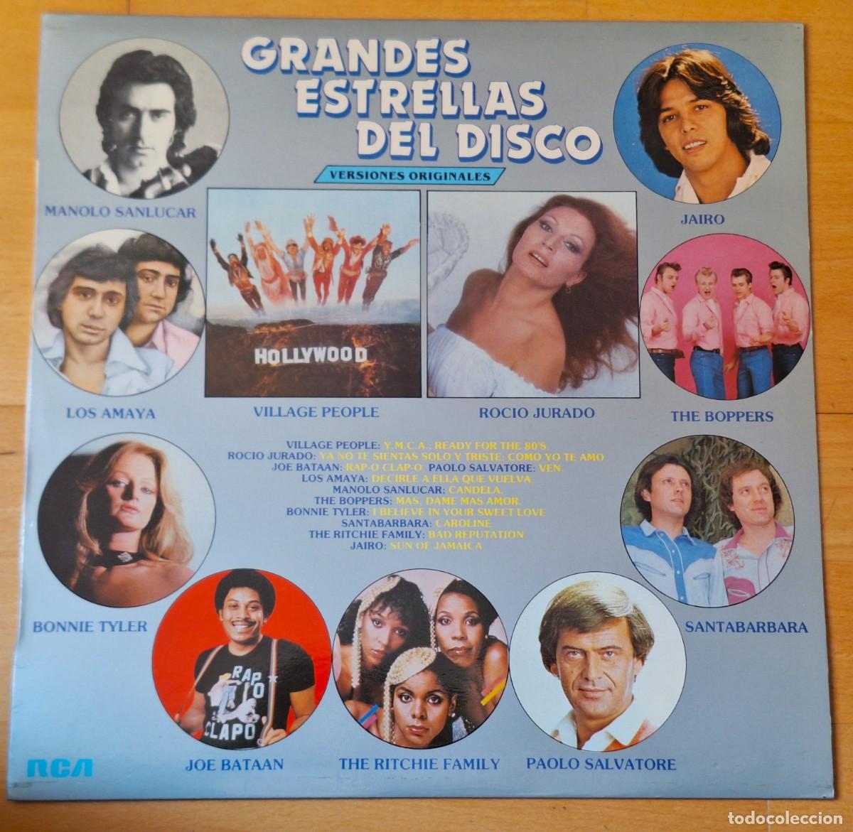 Discos de vinilo: GRANDES ESTRELLAS DEL DISCO - VERSIONES ORIGINALES - VINILO LP - R.C.A. A&Ntilde;O 1980 - PERFECTO ESTADO