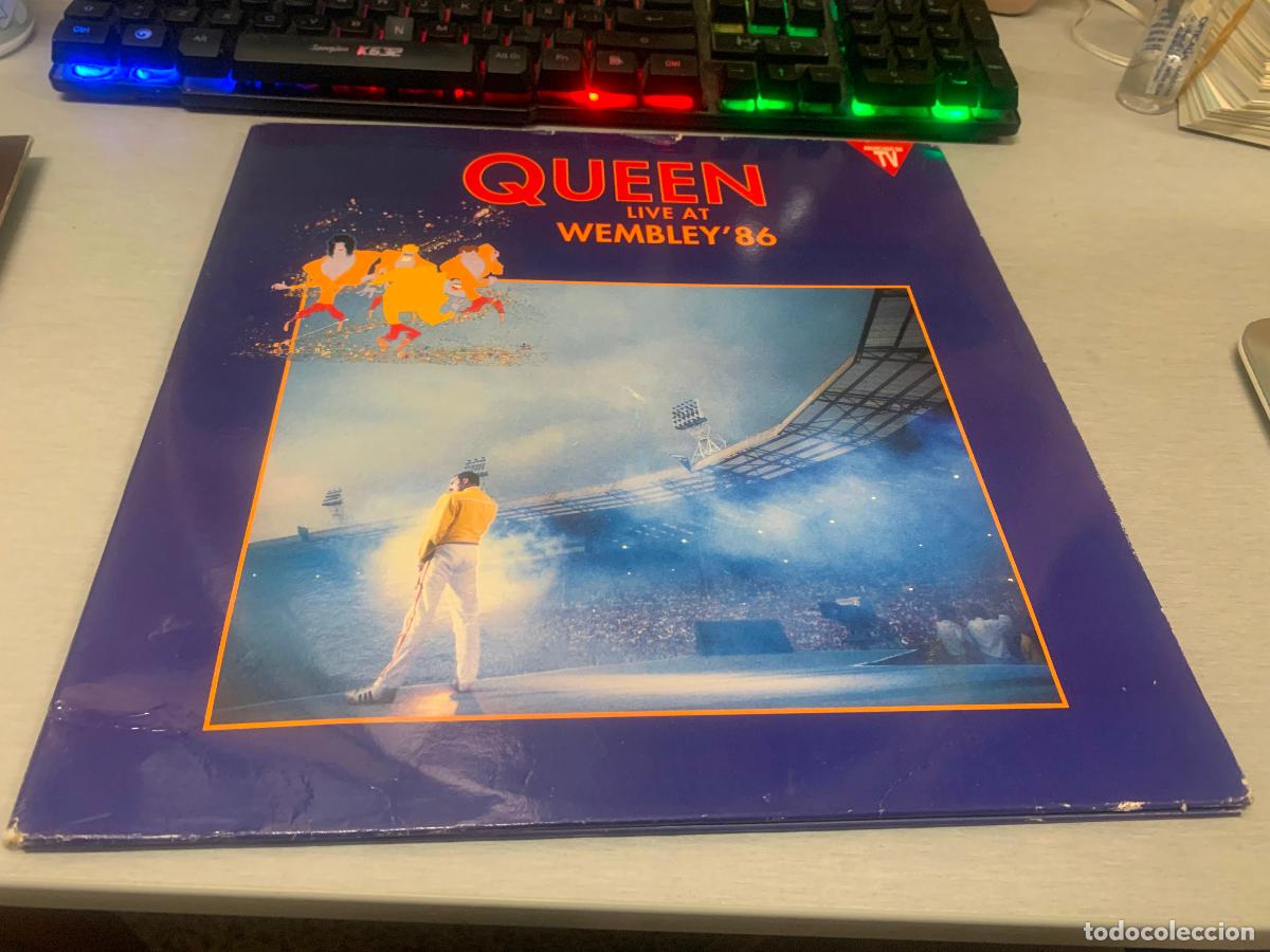 Discos de vinilo: QUEEN LIVE AT WEMBLEY '86 / DOBLE LP VINILO - EMI RECORDS 1992