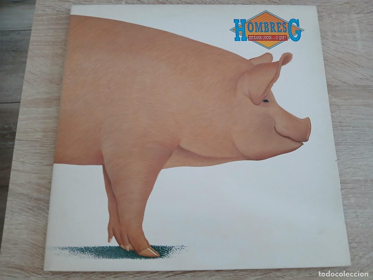 Discos de vinilo: HOMBRES G - ESTAMOS LOCOS... &iquest;O QU&Eacute;? - CARPETA ABIERTA - 1987
