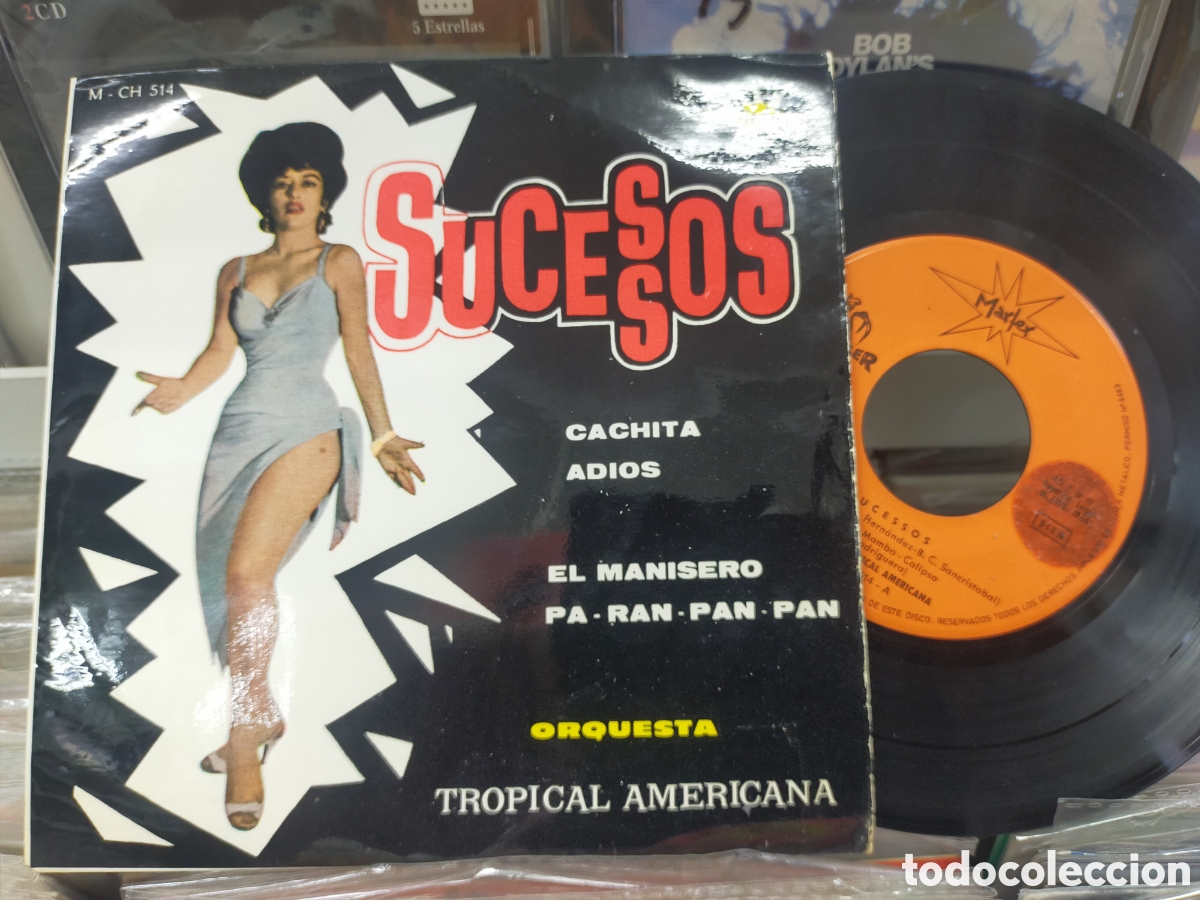 Discos de vinilo: Orquesta tropical Am&eacute;ricana ep sucesos cachita + 3 Espa&ntilde;a 1964