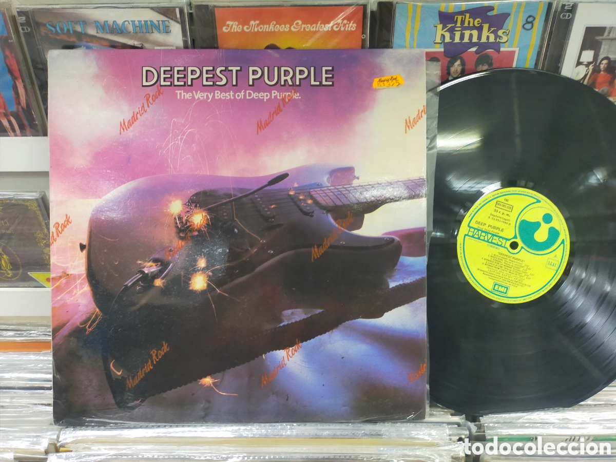 Discos de vinilo: Deep purple lp Deepest purple the very BEST Espa&ntilde;a escuchado