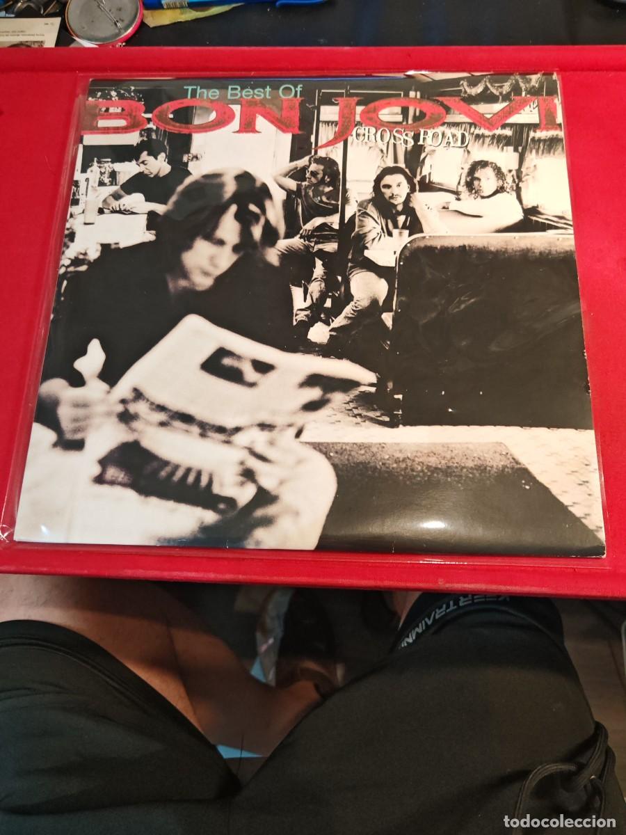 Discos de vinilo: lp the BEST of bon jovi - Cross road ( 2 lps ) PolyGram perfectos !!1994
