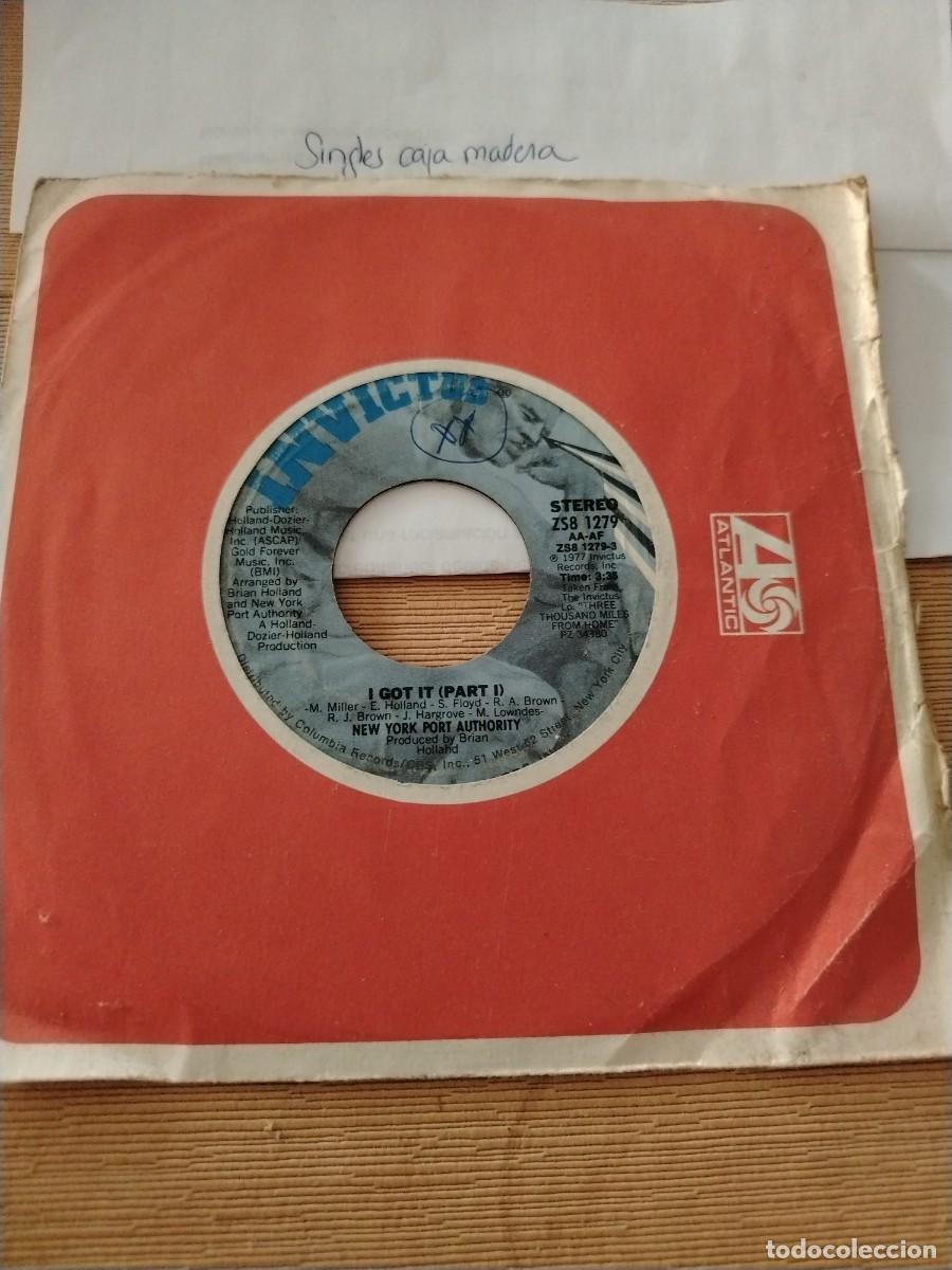 Discos de vinilo: Single vinilo invictus I got it new York port authority