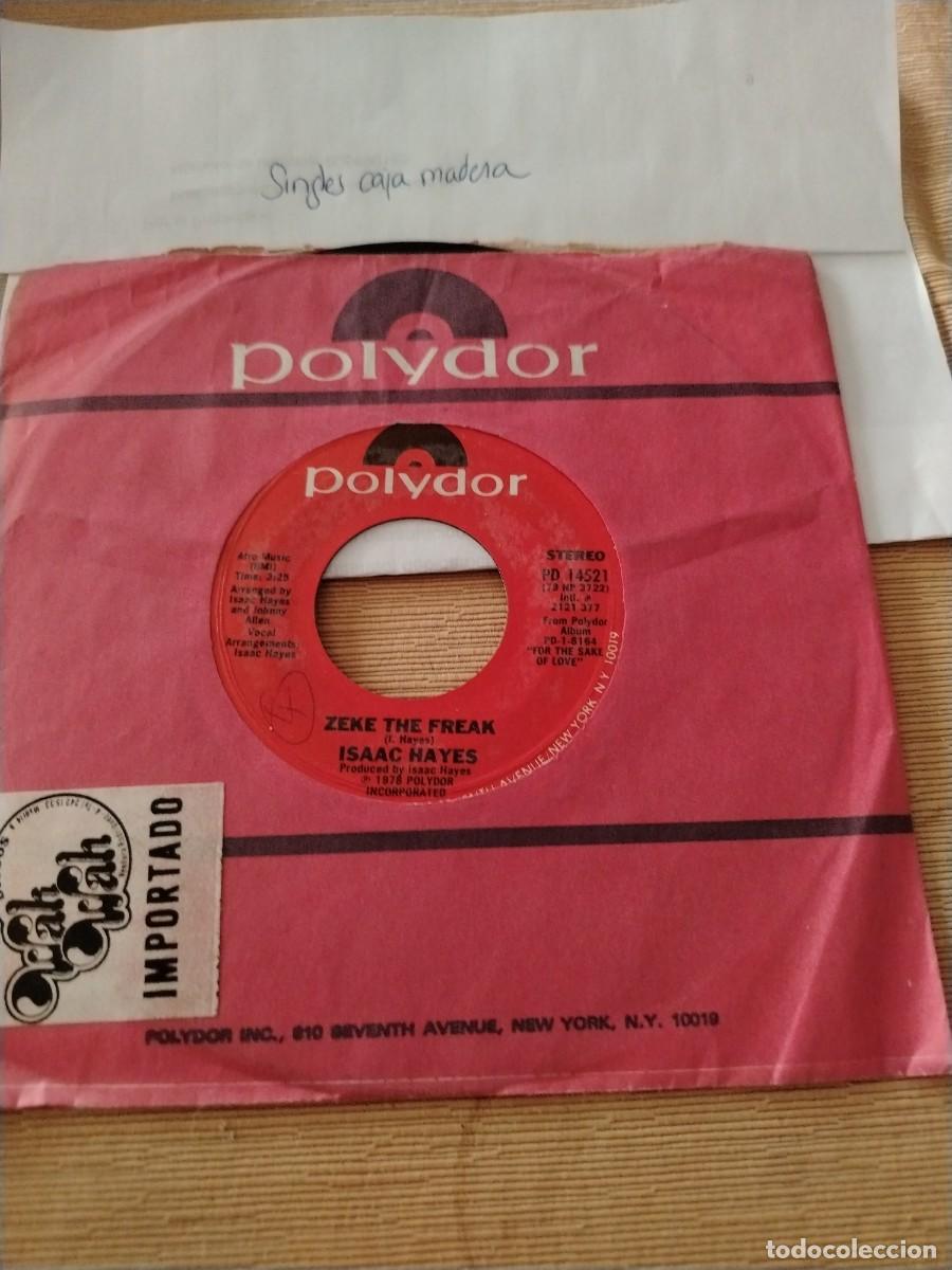 Discos de vinilo: Single vinilo zeke the freak Isaac hayes