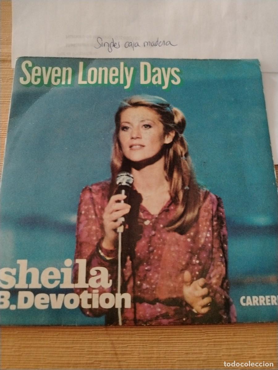 Discos de vinilo: Single vinilo seven lonely days Sheila devotion