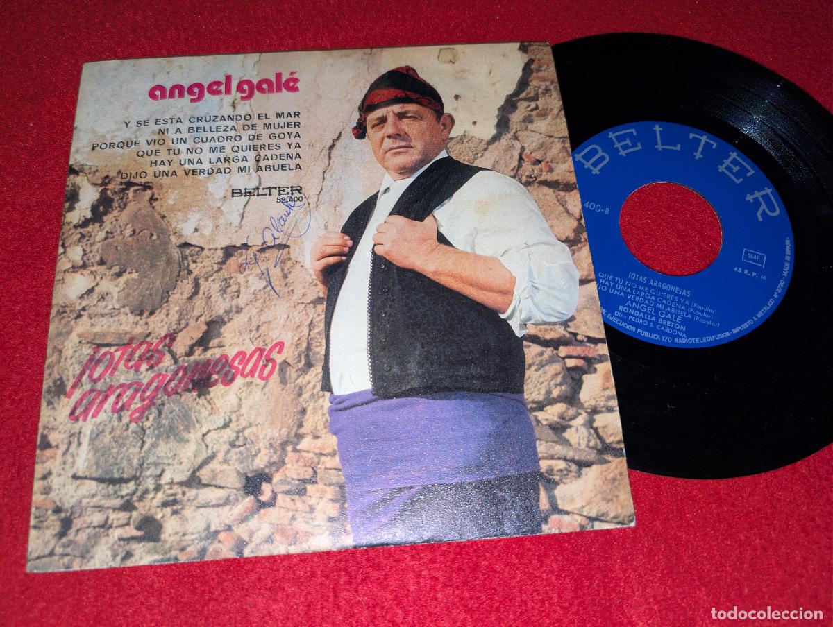 Discos de vinilo: ANGEL GALE Jota aragonesas. Y se esta cruzando el mar +5 EP 7'' 1971 Belter ARAGON JOTA