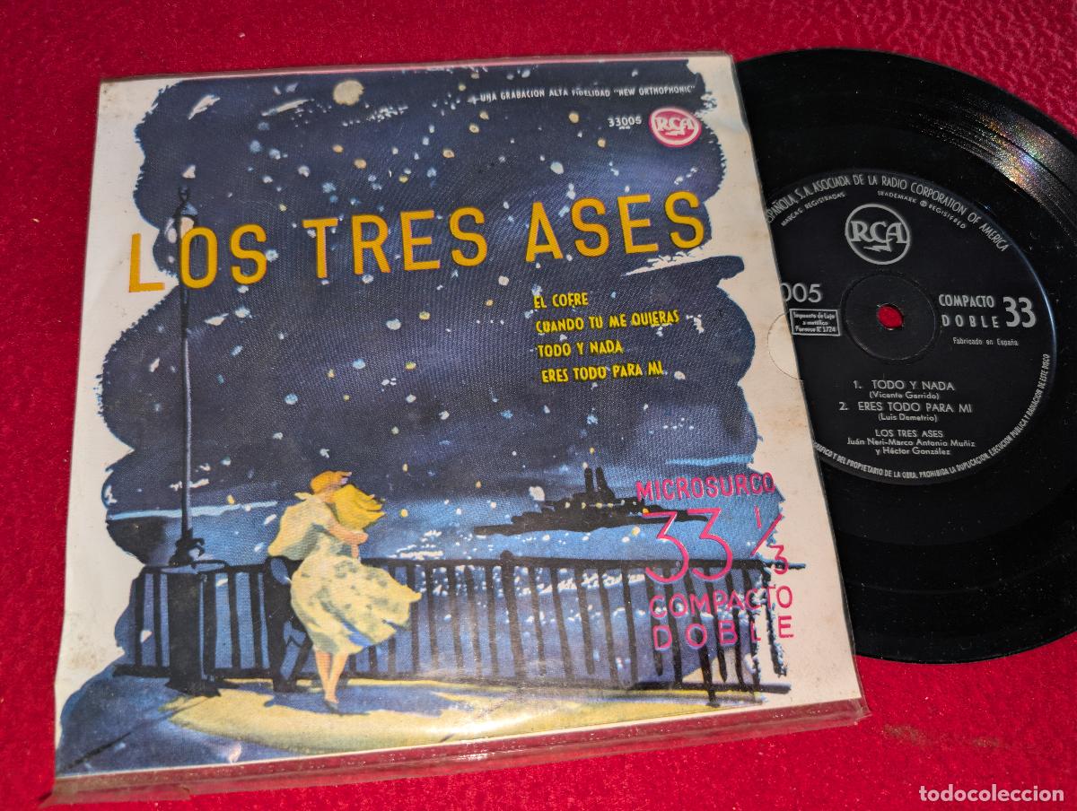 Discos de vinilo: LOS 3 TRES ASES El cofre/Cuando tu me quieras +2 EP 1961 RCA 33RPM ESPA&Ntilde;A SPAIN