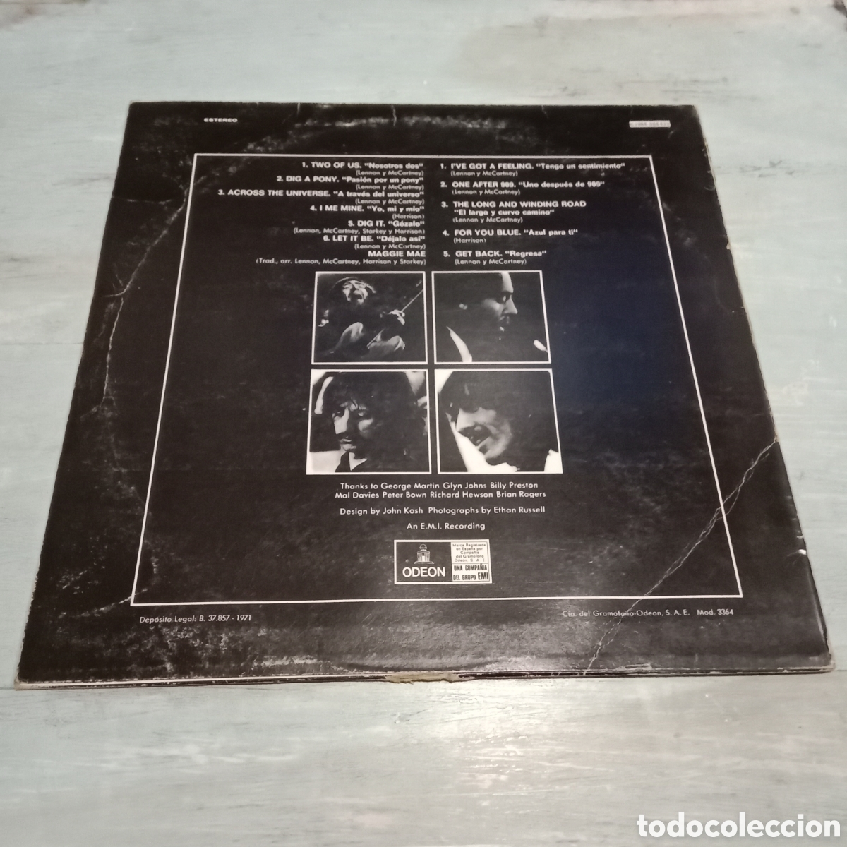 Discos de vinilo: THE BEATLES - LET IT BE - LP - Foto 2