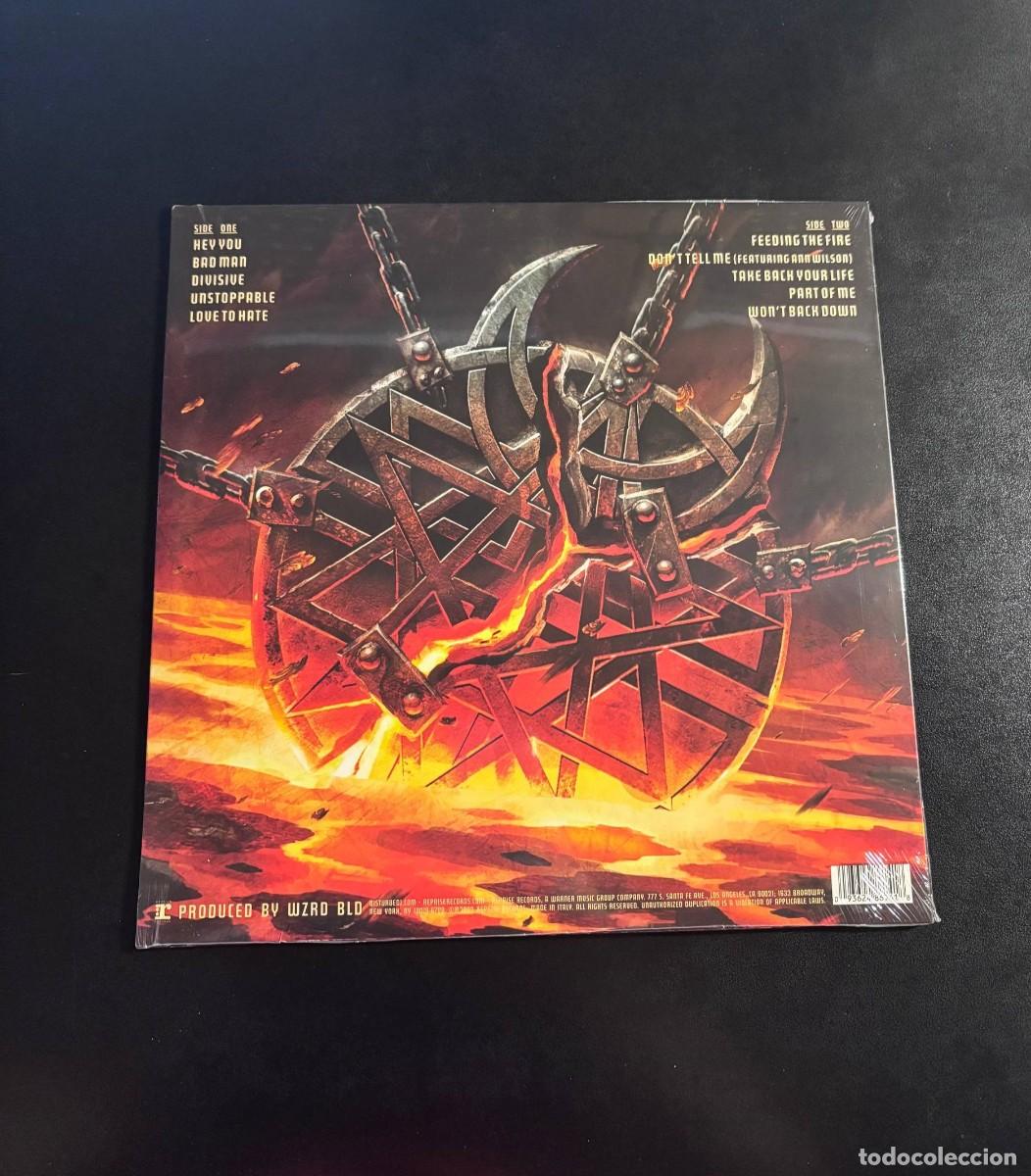 Discos de vinilo: Disturbed Divisive Disco de vinilo morado LP metal - Foto 2
