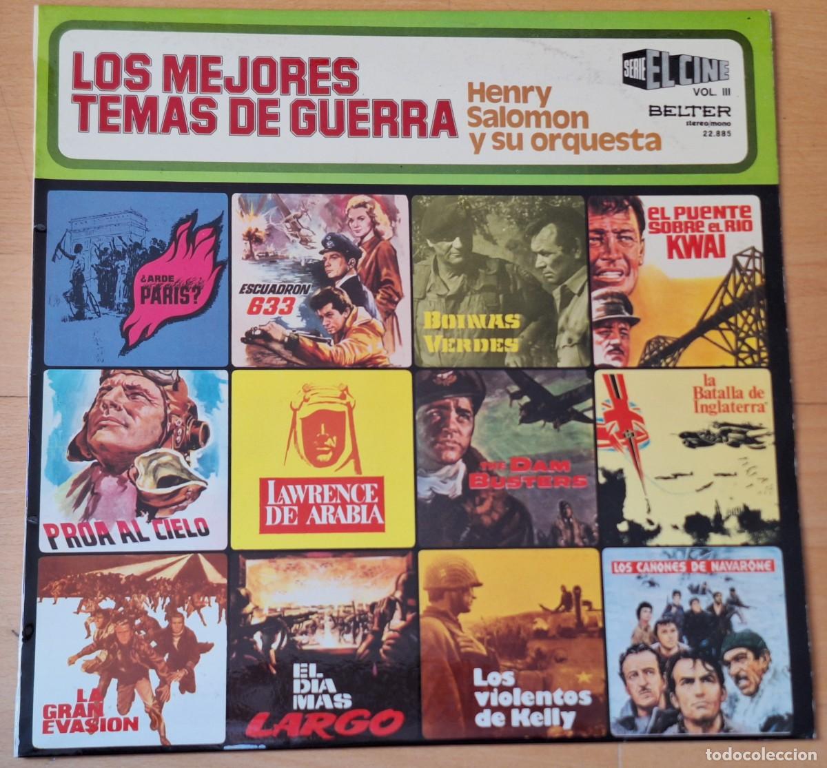Discos de vinilo: LOS MEJORES TEMAS DE GUERRA - HENRY SALOMON - DISCO VINILO LP - BELTER A&Ntilde;O 1974 - PERFECTO ESTADO