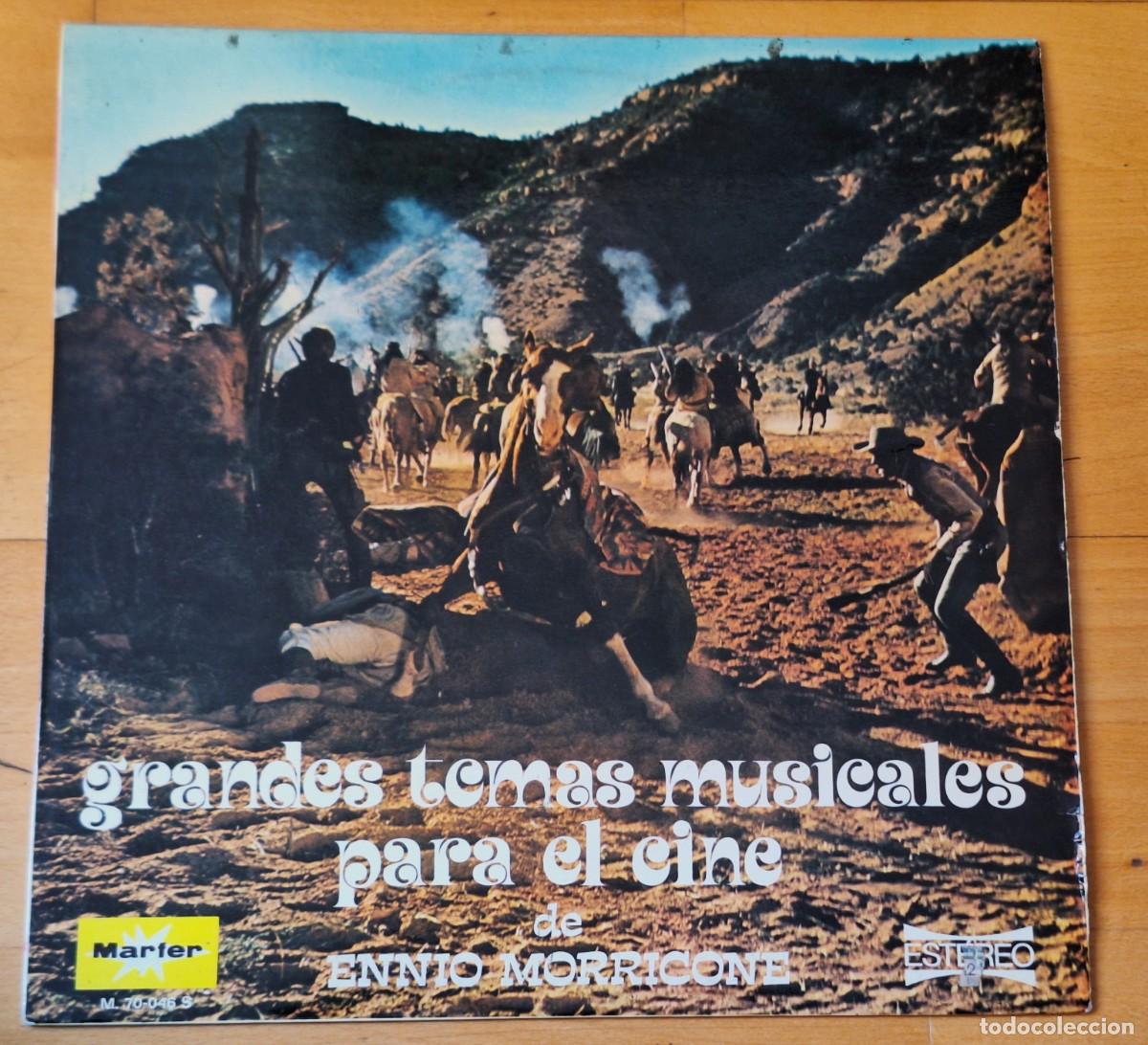 Discos de vinilo: GRANDES TEMAS MUSICALES - ENNIO MORRICONE - DISCO VINILO LP - MUSIDISC A&Ntilde;O 1973 - PERFECTO ESTADO