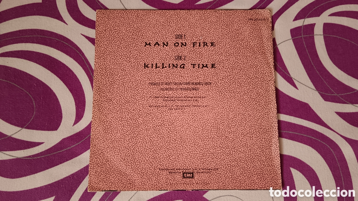 Discos de vinilo: Roger Taylor &ndash; Man On Fire 7&rdquo; Single PROMO - Foto 6